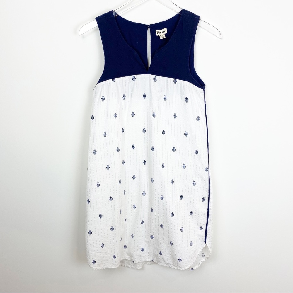 Hatley | Notch Neck Embroidered Shift Dress